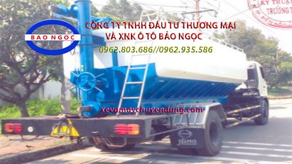 Xe xi téc chở cám, thức ăn chăn nuôi thức ăn gia súc 13 khối HINO FG